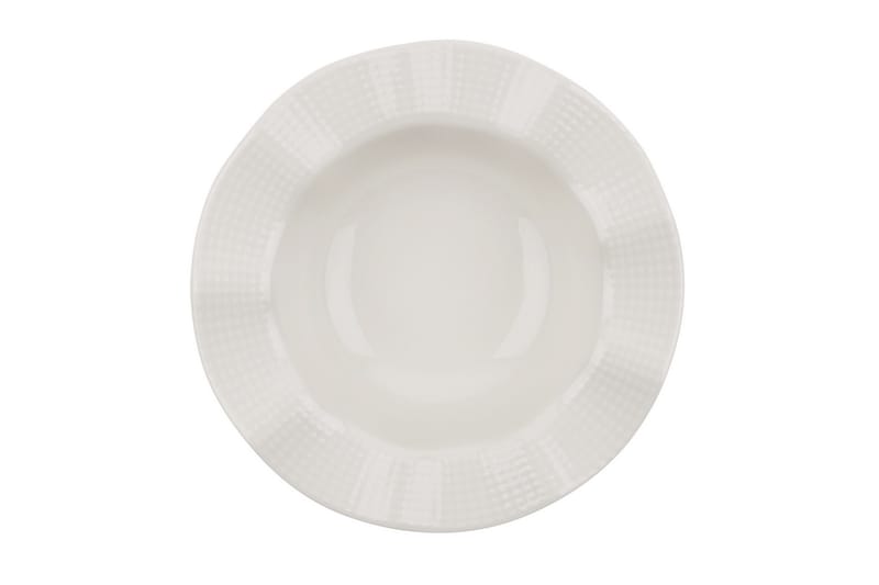 Middagsservis Adine 24 Delar Porslin - Creme - Servering & matlagning - Porslin