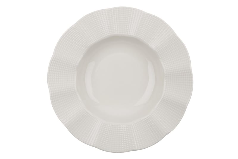 Middagsservis Adine 24 Delar Porslin - Creme - Servering & matlagning - Porslin