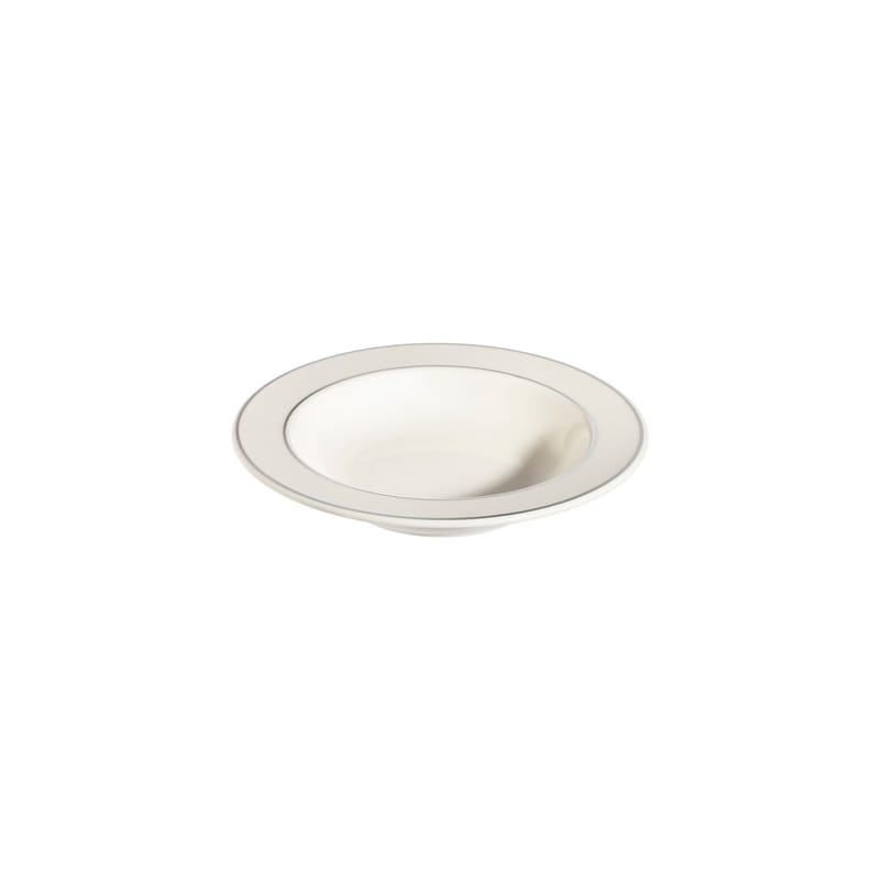 Platin Middagsservis (53 delar) 53x33x36 cm - vit och silver - Servering & matlagning - Porslin