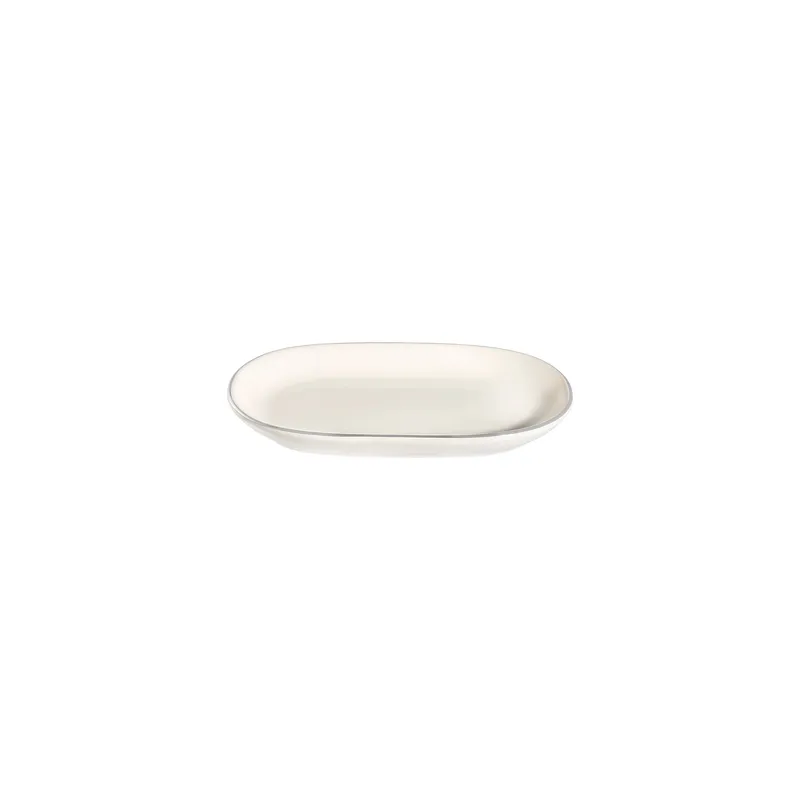 Platin Middagsservis (53 delar) 53x33x36 cm - vit och silver - Servering & matlagning - Porslin