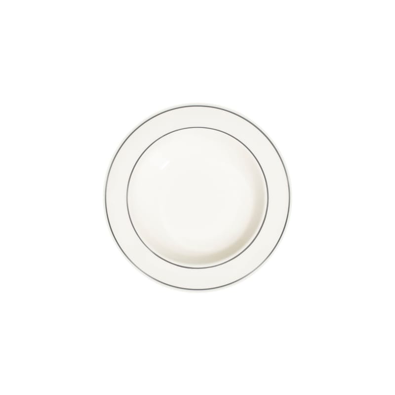 Platin Middagsservis (53 delar) 53x33x36 cm - vit och silver - Servering & matlagning - Porslin