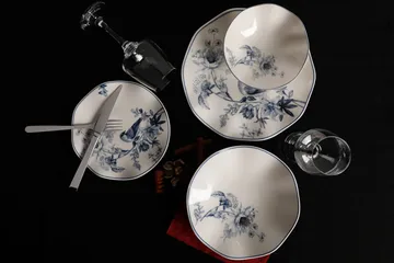 Mathura Servis - Flerfärgad - Servering & matlagning - Porslin - Porslin servis