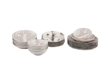 Servis Mathura - Flerfärgad - Servering & matlagning - Porslin - Porslin servis