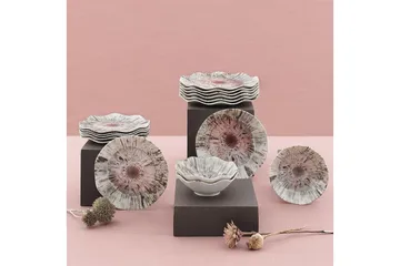 Subatan Tallriksset 24 Delar - Porslin/Flerfärgad - Servering & matlagning - Porslin