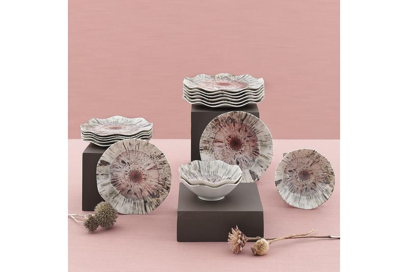 Subatan Tallriksset 24 Delar - Porslin/Flerfärgad - Servering & matlagning - Porslin