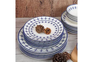 Subatan Tallriksset 24 Delar - Porslin/Vit - Servering & matlagning - Porslin