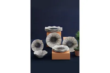 Subatan Tallriksset 24 Delar - Porslin/Flerfärgad - Servering & matlagning - Porslin