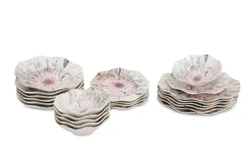 Subatan Tallriksset 24 Delar - Porslin/Flerfärgad - Servering & matlagning - Porslin