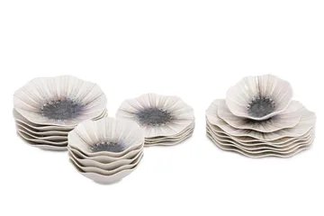 Subatan Tallriksset 24 Delar - Porslin/Flerfärgad - Servering & matlagning - Porslin