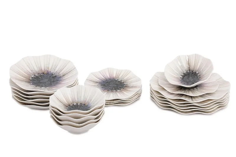 Subatan Tallriksset 24 Delar - Porslin/Flerfärgad - Servering & matlagning - Porslin