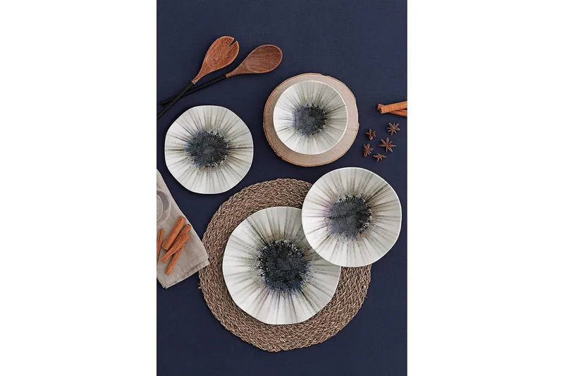 Subatan Tallriksset 24 Delar - Porslin/Flerfärgad - Servering & matlagning - Porslin