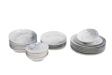 Subatan Tallriksset 24 Delar - Porslin/Flerfärgad - Servering & matlagning - Porslin