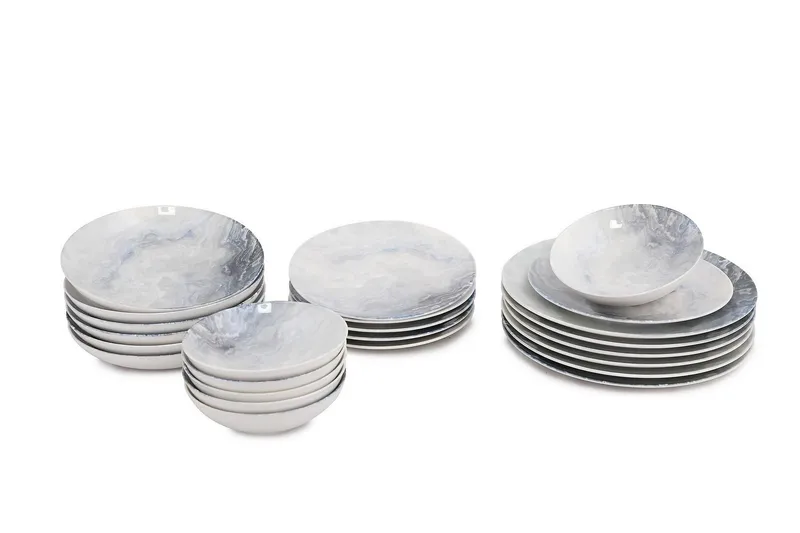 Subatan Tallriksset 24 Delar - Porslin/Flerfärgad - Servering & matlagning - Porslin