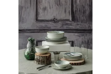 Subatan Tallriksset 24 Delar - Porslin/Flerfärgad - Servering & matlagning - Porslin