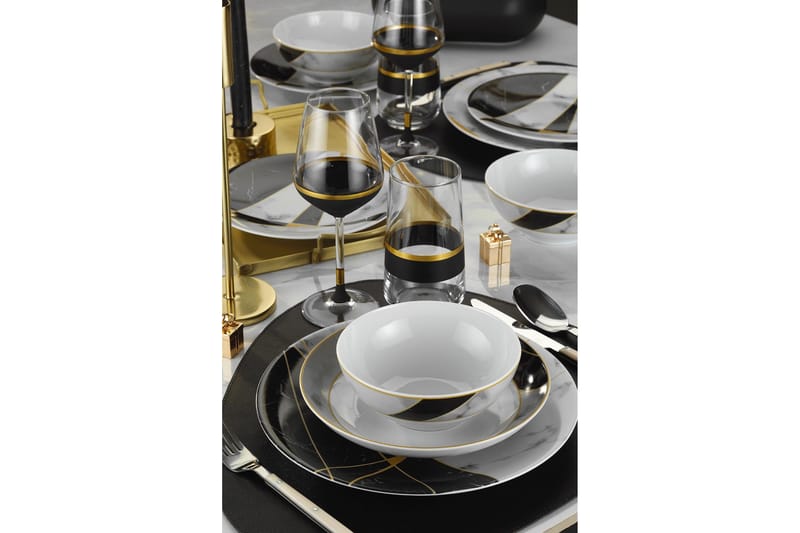 Tallriksset 24-pack - Flerfärgad - Servering & matlagning - Porslin