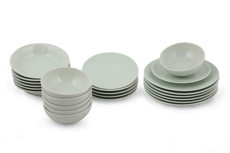 Tallriksset 24-pack - Grön - Servering & matlagning - Porslin