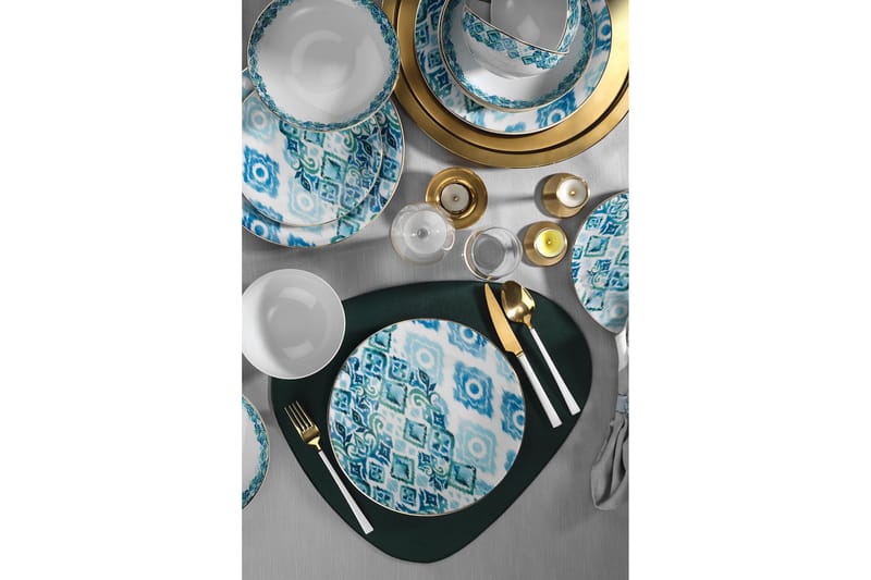 Tallriksset 24-pack - Flerfärgad - Servering & matlagning - Porslin
