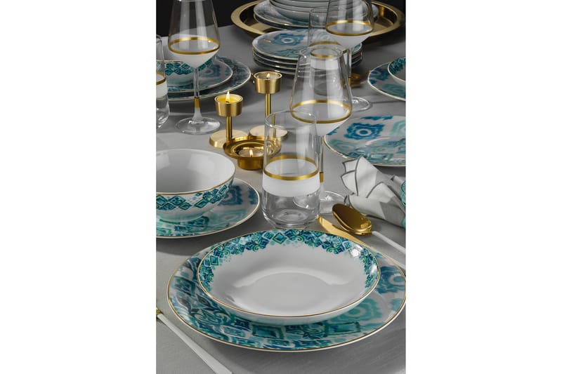 Tallriksset 24-pack - Flerfärgad - Servering & matlagning - Porslin
