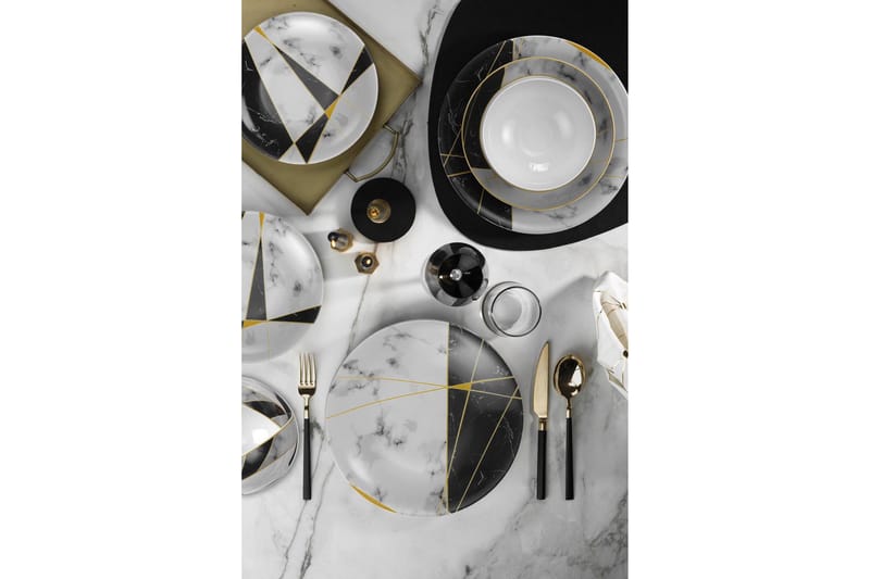 Tallriksset 24-pack - Flerfärgad - Servering & matlagning - Porslin