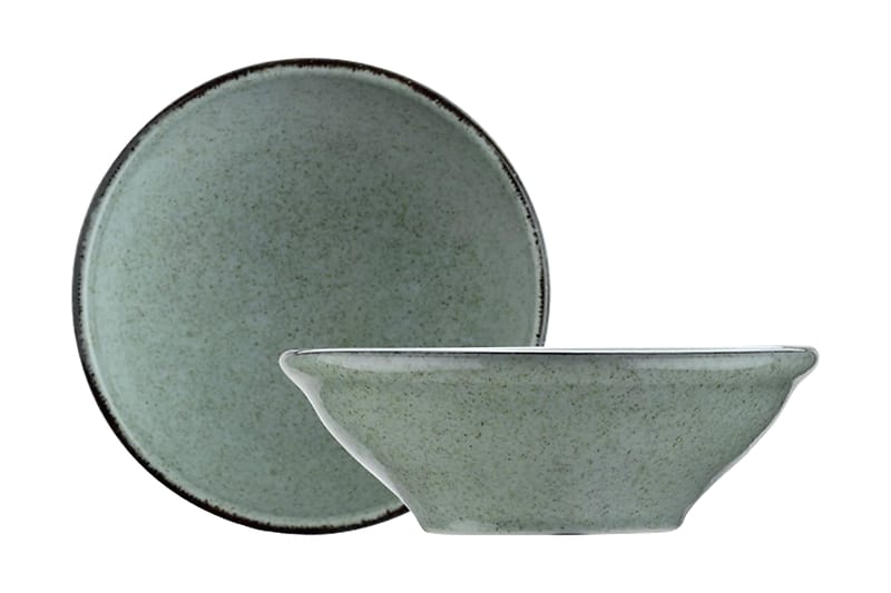 Tallriksset Adine 24 Delar - Porslin/Grön - Servering & matlagning - Porslin