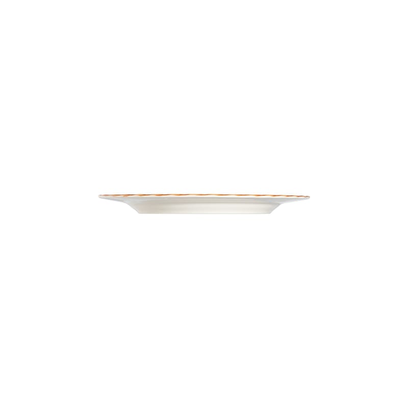 Tyrvik Middagsservis (24 delar) 32x36x41 cm - vit och orange - Servering & matlagning - Porslin