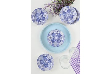 Assietter - Vit/Mörkblå - Servering & matlagning - Tallrikar & skålar - Assiett