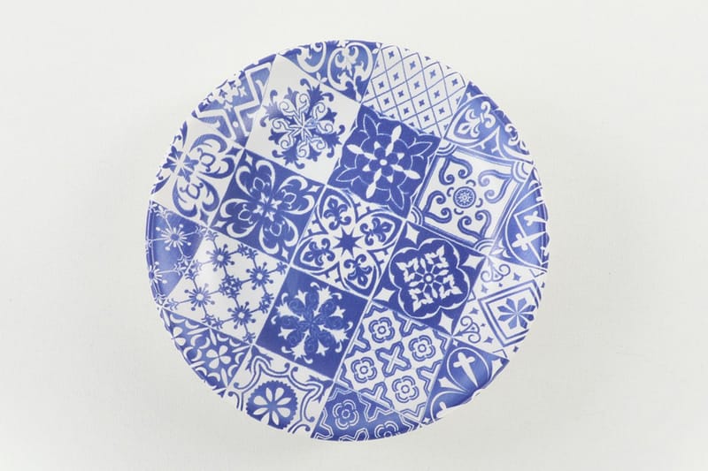 Assietter - Vit/Mörkblå - Servering & matlagning - Tallrikar & skålar - Assiett