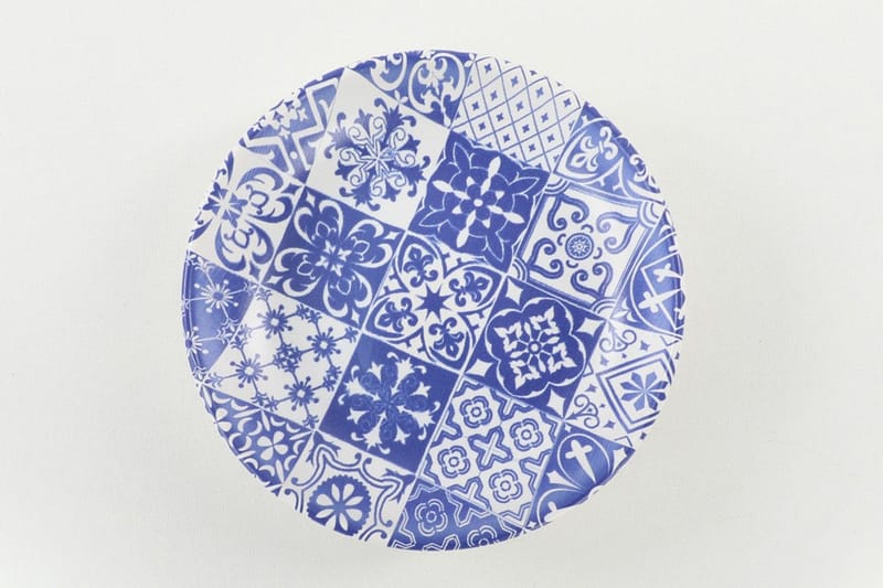 Assietter - Vit/Mörkblå - Servering & matlagning - Tallrikar & skålar - Assiett