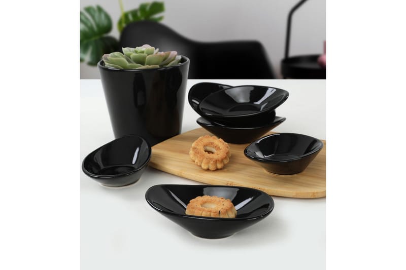 Katyayani Djup Tallrik 12 cm, Svart