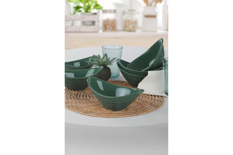Skålset 6-pack - Grön - Servering & matlagning - Tallrikar & skålar - Djup tallrik
