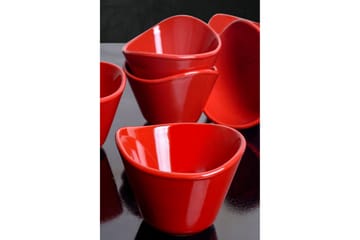 Skålset 6-pack - Röd - Servering & matlagning - Tallrikar & skålar - Djup tallrik
