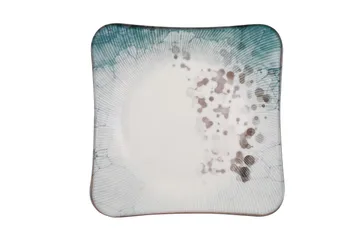 Subatan Tallriksset 24 Delar - Porslin/Flerfärgad - Servering & matlagning - Tallrikar & skålar - Fyrkantiga tallrikar