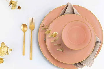 Kesri Servis - Rosa - Servering & matlagning - Tallrikar & skålar