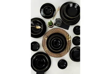 Maman Servis 26 cm - Svart/Guld - Servering & matlagning - Tallrikar & skålar