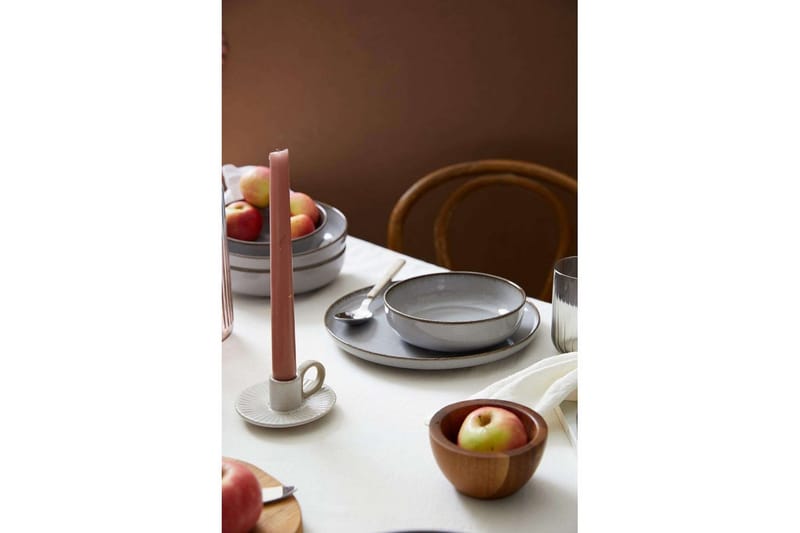 Middagset (12 delar) Pinewick Grå - Kolgrå - Servering & matlagning - Tallrikar & skålar - Tallrikar set