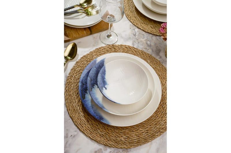 Middagset (24 delar) Avanna Flerfärgad - Multifärgad - Servering & matlagning - Tallrikar & skålar - Tallrikar set