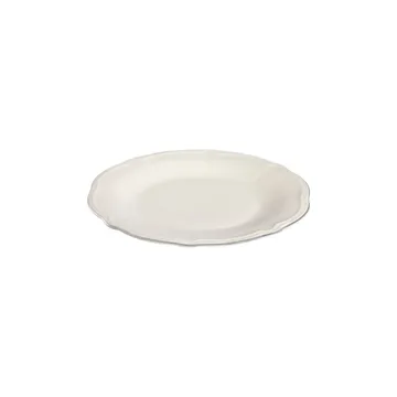 Platin Middagsservis (24 delar) 32x36x41 cm - Vit och silver - Servering & matlagning - Tallrikar & skålar - Fyrkantiga tallrikar