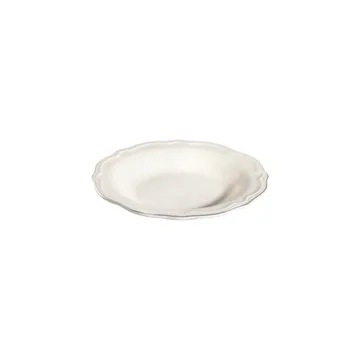 Platin Middagsservis (24 delar) 32x36x41 cm - Vit och silver - Servering & matlagning - Tallrikar & skålar - Fyrkantiga tallrikar