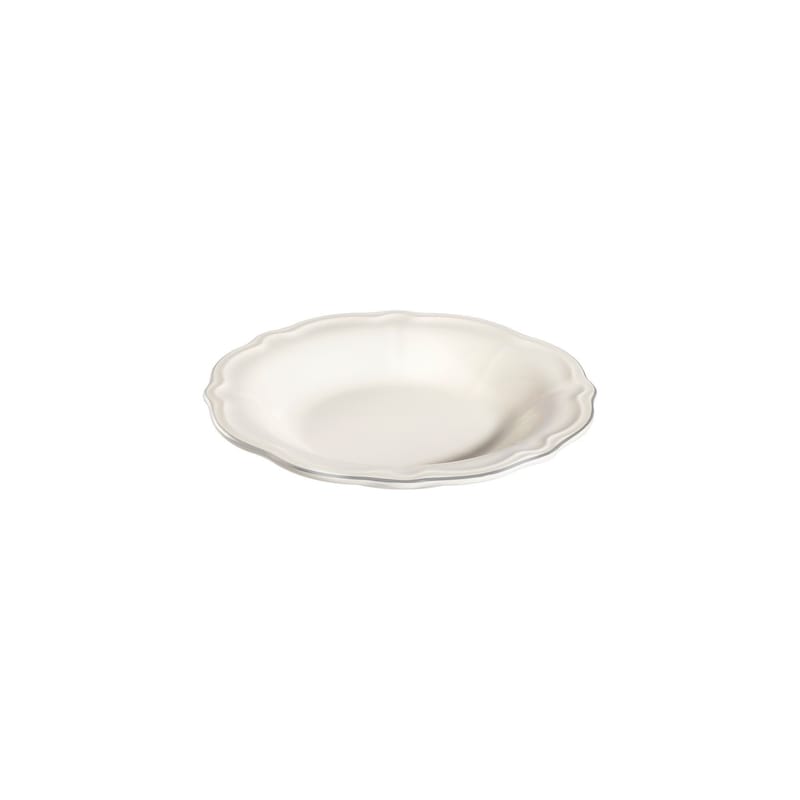 Platin Middagsservis (24 delar) 32x36x41 cm - Vit och silver - Servering & matlagning - Tallrikar & skålar - Fyrkantiga tallrikar