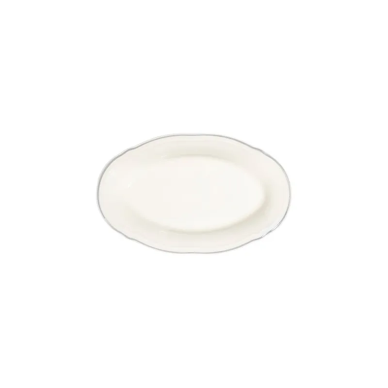Platin Middagsservis (53 delar) 53x33x36 cm - Vit och silver - Servering & matlagning - Tallrikar & skålar - Tallrikar set