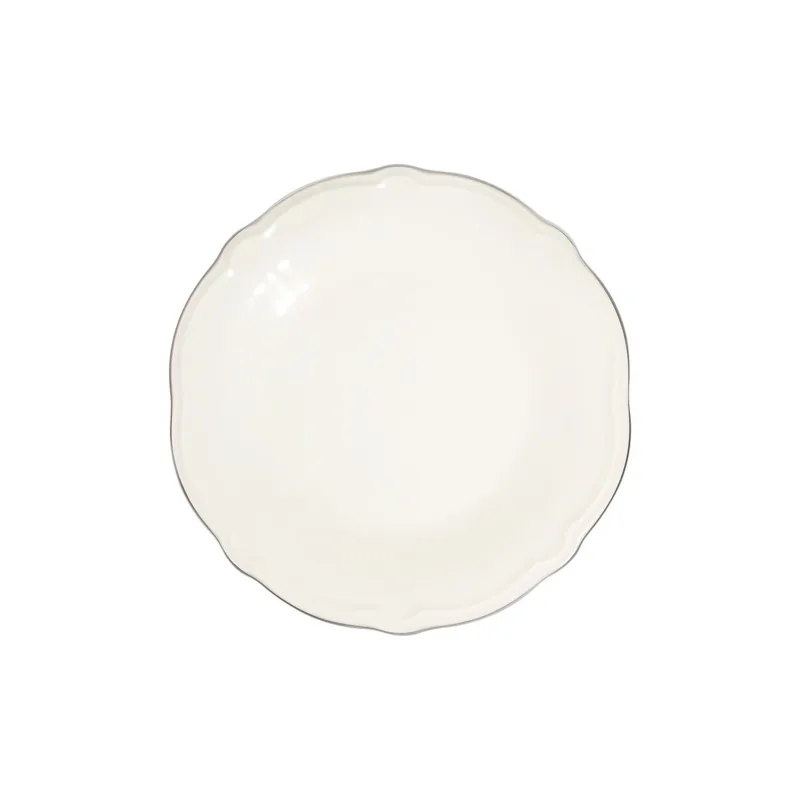 Platin Middagsservis (53 delar) 53x33x36 cm - Vit och silver - Servering & matlagning - Tallrikar & skålar - Tallrikar set