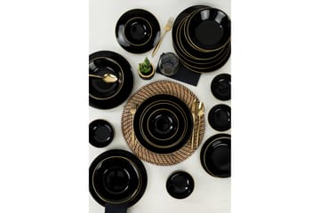 Servis Maman 26 cm - Svart/Guld - Servering & matlagning - Tallrikar & skålar