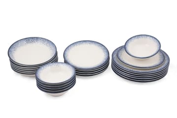 Adine Tallriksset 24 Delar - Nanoporslin/Mörkblå - Servering & matlagning - Tallrikar & skålar