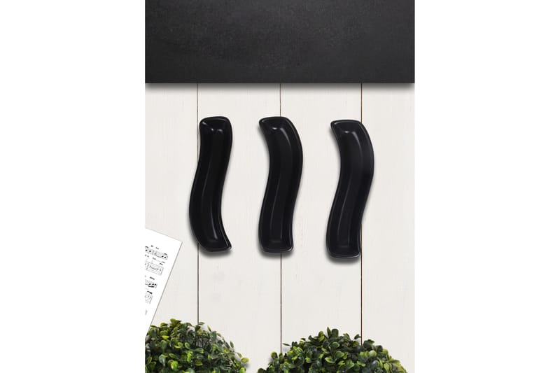 Tallriksset 3-pack - Svart - Servering & matlagning - Tallrikar & skålar - Tallrikar set