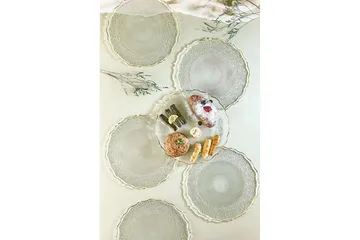 Tharos Tallriksset 28 cm - Transparent - Servering & matlagning - Tallrikar & skålar - Tallrikar set