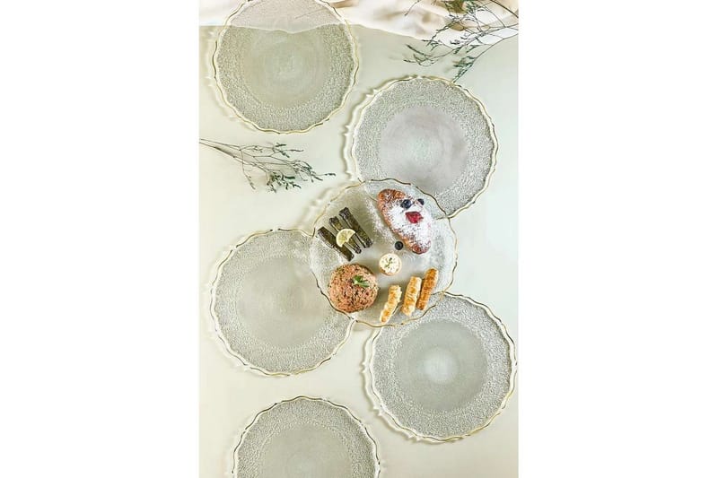 Tharos Tallriksset 28 cm - Transparent - Servering & matlagning - Tallrikar & skålar - Tallrikar set