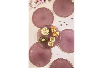 Tharos Tallriksset 28 cm - Plommon - Servering & matlagning - Tallrikar & skålar - Tallrikar set