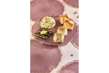 Tharos Tallriksset 28 cm - Plommon - Servering & matlagning - Tallrikar & skålar - Tallrikar set