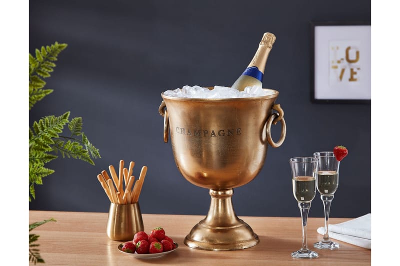Tultered Vinkyl - Guld - Servering & matlagning - Glas - Champagneglas