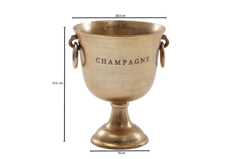 Tultered Vinkyl - Guld - Servering & matlagning - Glas - Champagneglas